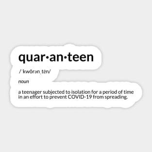 Quaranteen Definition Sticker